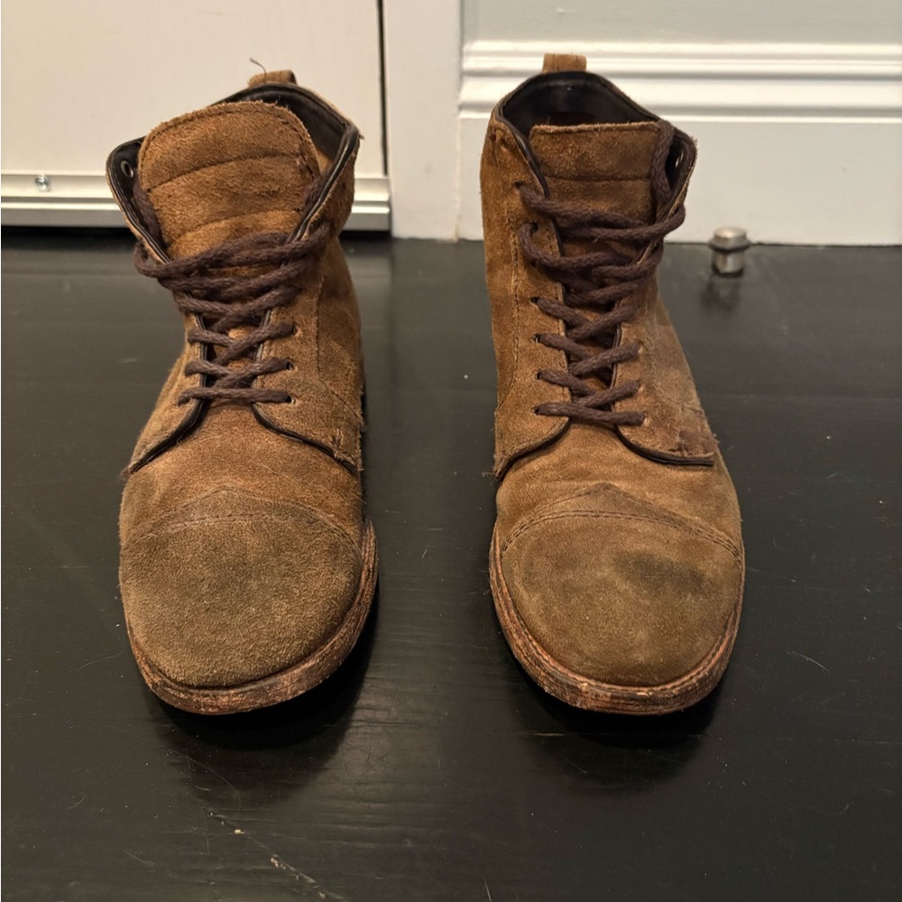 Suede Frye Boots - Tyler Lace Up - Size 7.5